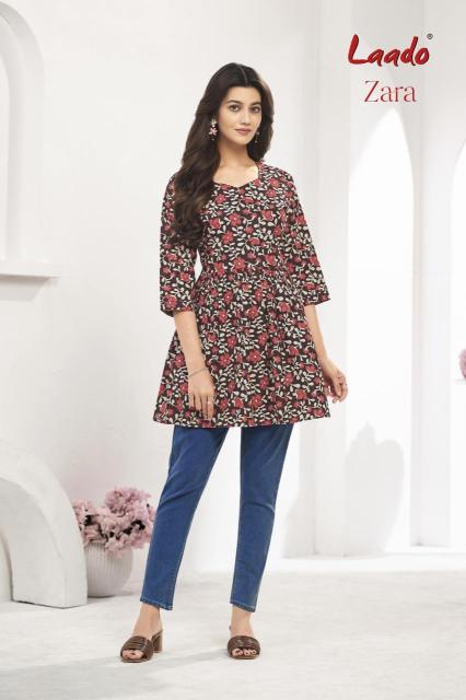 Laado zara vol-8 short top kurtis wholesale suppliers in online